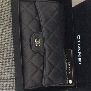 CHANEL long flap wallet